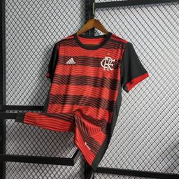 Título do anúncio: Camisa Flamengo Home 22/23 Torcedor Masculina Vermelho e Preto