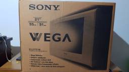Título do anúncio: Tv Sony wega, na caixa tirada só para teste controle e pilha lacrada