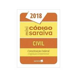 Título do anúncio: Míni Código Saraiva 2018 - Civil, Constituição Federal e Legislação Complementar