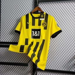 Título do anúncio: Camisa Borussia Dortmund Home 22/23 Torcedor Masculina Amarela e Preta 