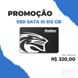 Título do anúncio: SSD Sata III de 512 GB - Kingspec - 2,5 polegadas