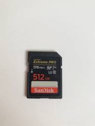 Título do anúncio: Cartão de Memória sdxc 512gb Extreme Pro Sandisk
