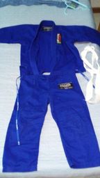 Título do anúncio: Kimono Azul Infantil Brazil Combat tamanho M0 com faixa branca