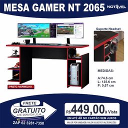 Título do anúncio: Mesa Gamer NT 2065