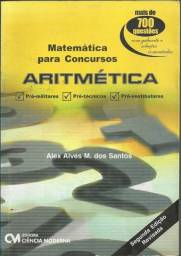 Título do anúncio: Matemática para Concursos Aritmética -  Alex Alves M. dos Santos