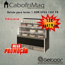 Título do anúncio: Balcão GPEA-140 Gelopar (NOVO) Bolo Doces Padaria Lanchonete Confeitaria