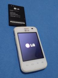 Título do anúncio: Celular LG L1 Optimus E475f Tri-chip Android 4.1 (2014) + Bateria extra