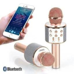 Título do anúncio: Microfone karaokê infantil Bluetooth recarregável