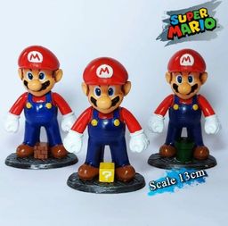 Título do anúncio: Boneco Super Mario 14cm, pikachu 20cm, chapolin scale1/10, luminere disney  e outros