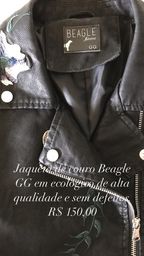 jaqueta de couro beagle