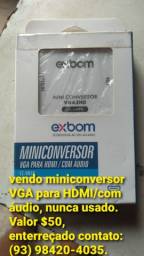 Título do anúncio: Vendo mini conversor VGA para HDMI /com Áudio. 