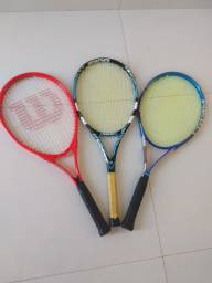Título do anúncio: Vendo 3 raquetes de tênnis juntas em ótimo estado! 