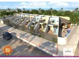Título do anúncio: Casa em condomínio fechado na Barra de São Miguel com varanda e 3 suítes, piso porcelanato