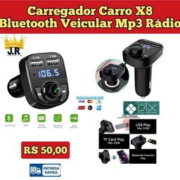 Título do anúncio: CARREGADOR + Bluetooth veicular ..