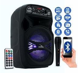 Título do anúncio: Caixa Som Bluetooth Portátil Amplificada Mp3 Fm Usb Sd Microfone Controle