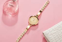 Título do anúncio: Relógio Dourado/Rose Gold Feminino Original Curren Pulseira Metálica Com Garantia