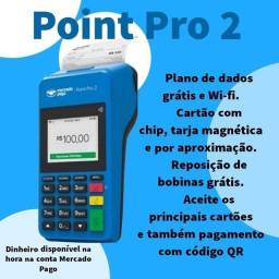 Título do anúncio: Máquina de Cartão Point Pro 2 Mercado Pago Chip Wifi Imprimi Não Precisa De Celular