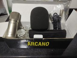 Título do anúncio: Microfone Arcano Am-01 Condensador + Cabo Xlr-xlr Balanceado