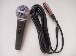 Título do anúncio: Microfone Shure sm 58, com cabo de 5m, produto novo. 