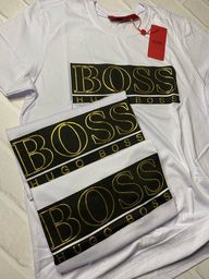 Título do anúncio: Camiseta Hugo Boss branca Importada Algodão Peruano