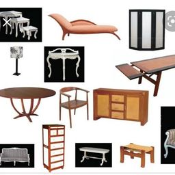 Título do anúncio: Móveis de madeira poltrona,cadeira e mesinhas
