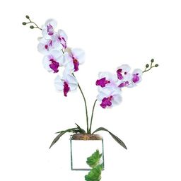 Título do anúncio: Vaso  Espelhado Orquídeas Artificiais Arranjo de Flores DECORATIVOS