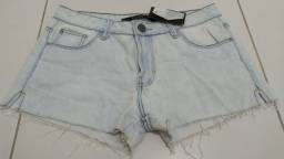 Título do anúncio: Short Jeans Claro Eclectic Tam. 40 Novo, Com Etiqueta