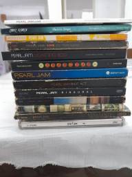Título do anúncio: Coleção CDs e DVDs Pearl Jam