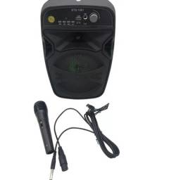 Título do anúncio: Caixa De Som Wireless Amplificada Karaoke Kts-1061 Controle