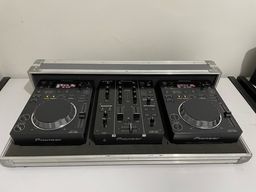 Título do anúncio: Kit CDJ 350 Pioneer + Mixer DJM 350 + Hardcase Original Pioneer