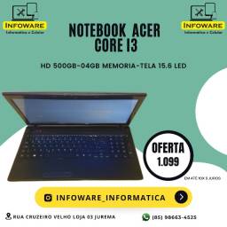 Título do anúncio: Notebook Acer Core i3/HD500GB/04GB Memoria/Garantia