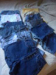 Título do anúncio: Lote de shorts jeans feminino N°40/42