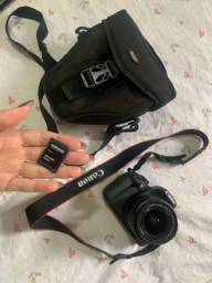 Título do anúncio: Kit Câmera Canon T5 rebel + lente + bag + adaptador cartão sd 