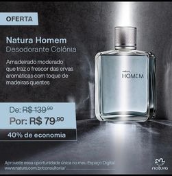 Título do anúncio: Perfume Natura Homem Tradicional 100ml