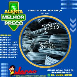 Ferro Várias Bitolas em Promoção Faça Seu Orçamento Pelo Whatsapp -  Materiais de construção e jardim - Samambaia Sul (Samambaia), Brasília  1208935518