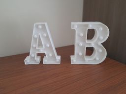 Título do anúncio: Luminárias 3D letras A e B