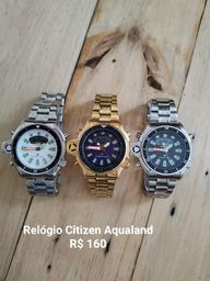 Título do anúncio: Relógio Citizen Aqualand de metal e borracha 