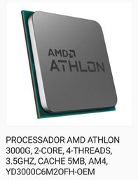 Título do anúncio: Processador AMD Athlon 3000G