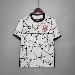 Título do anúncio: Camisa Corinthians I 21/22 Nike Masculina - Branco+Preto