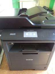 Título do anúncio: Impressora multifuncional Brother DCP-L5652DN com wifi cinza e preta 127V