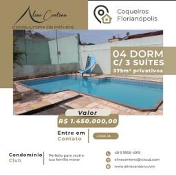 Título do anúncio: Casa para Venda em Florianópolis, Coqueiros, 4 dormitórios, 3 suítes, 4 banheiros, 4 vagas
