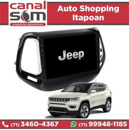 Título do anúncio: Central multimídia Jeep Compass 10 Polegadas Android WiFi Gps Instalada na Canal Som