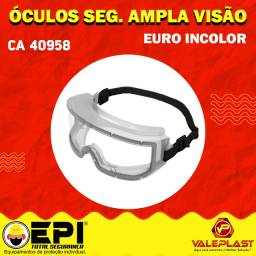 Título do anúncio: Óculos de segurança ampla visão euro incolor