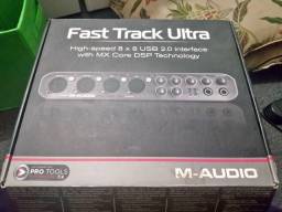Título do anúncio: Interface Placa M Audio Fast Track Ultra 8x8   