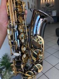 Título do anúncio: Saxofone alto Eagle sa500 em ótimo estado de conservação 