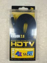 Título do anúncio: cabo HDMI Version 2.0 4K - Hdtv - 3D - 3 metros