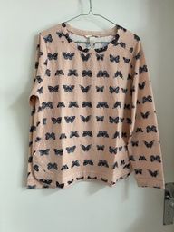 Título do anúncio: moletom agasalho inverno blusa borboleta moda importado H&M - brechó