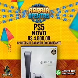 Título do anúncio: (Anubis Games) PS5 novo com leitor a pronta entrega em até 12x!!!!!