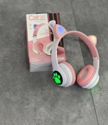 Título do anúncio: Fone De Ouvido Orelha De Gatinho Cat Bluetooth 5.0 Ear Com Led 