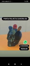 Título do anúncio: Porta palheta de caveira 3D R$ 30,00